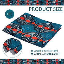 Plain Geometric Printed Polyester Fabric&nbsp;DIY-WH0430-584B