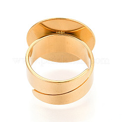 304 Stainless Steel Ring Base Findings&nbsp;STAS-N122-02B-G