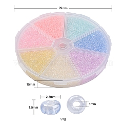 7000Pcs 7 Style Opaque Colours Glass Seed Beads&nbsp;SEED-YW0001-75