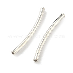 チューブ925の純銀製のビーズ  銀  20x1.5mm  穴：1mm&nbsp;STER-O021-A-07