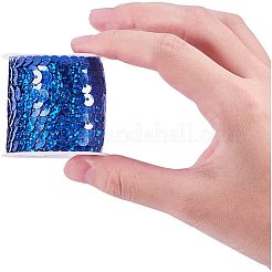 環境に優しいプラスチックスパンコールビーズ  スパンコールビーズ  装飾アクセサリー  フラットラウンド  ミックスカラー  6mm  約5m /ロール  6のロール/セット&nbsp;PVC-PH0001-03