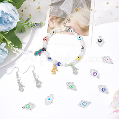 24Pcs 3 Colors 304 Stainless Steel Pendants&nbsp;STAS-DC0013-12