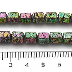Electroplated Natural Lava Rock Beads Strands&nbsp;G-A251-A01-01K