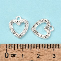 Alloy Rhinestone Charms&nbsp;ALRI-Q065-78S