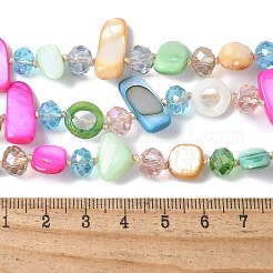 Shell Chip 3 Layer Necklaces&nbsp;NJEW-C072-01