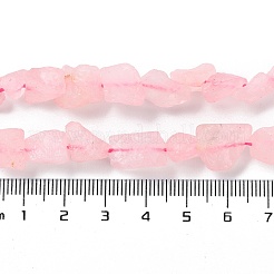 生の粗い天然のクォーツビーズ連売り  ナゲット  4~11x4.5~14.5x4.5~14.5mm  穴：0.8mm  約41~43個/連  15.35~15.94''（39~40.5センチメートル）&nbsp;G-B065-C01