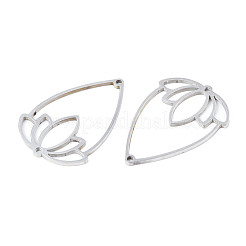 Tarnish Resistant 201 Stainless Steel Connector Charms&nbsp;STAS-N098-043P
