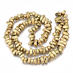 Electroplate Non-magnetic Synthetic Hematite Beads Strands&nbsp;G-T114-93G