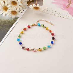 Brass Curb Chains Anklets&nbsp;AJEW-AN00448