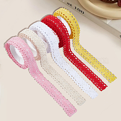 5 Rolls 5 Colors Cotton Decorative Tape&nbsp;TAPE-GF0001-03