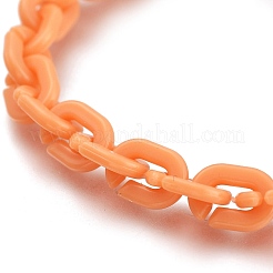 Handmade Opaque Acrylic Cable Chains&nbsp;AJEW-JB00768