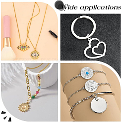 160Pcs 2 Colors Brass Split Rings&nbsp;KK-BBC0023-08B
