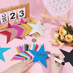 96Pcs 12 Colors Paper Double Side Glitter Star Confetti&nbsp;AJEW-PH0007-42