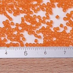 MIYUKIデリカビーズ  シリンダー  日本製シードビーズ  11/0  （db0744)マット透明オレンジ  1.3x1.6mm  穴：0.8mm  約20000個/袋  100 G /袋&nbsp;SEED-J020-DB0744