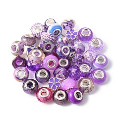 40Pcs 20 Styles DIY Rondelle European Beads Findings Kit&nbsp;DIY-FS0009-85