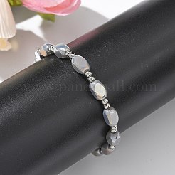 304 Stainless Steel Beads Stretch Breacelets for Women&nbsp;BJEW-M054-01P-03