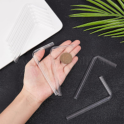 透明ガラスチューブ  90度ガラスデリバリーチューブ  l型ダブルパスコネクタチューブ  透明  109x53x7mm  穴：4mm  10個/セット&nbsp;AJEW-WH0235-84