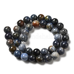 Natural Dumortierite Quartz Beads Strands&nbsp;G-H298-A06-04