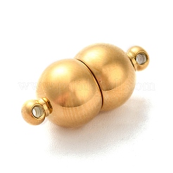 イオンプレーティング(IP) 304ステンレススチール製マグネット留め具  18KGP本金メッキ  17.5x8mm  穴：1mm&nbsp;STAS-E108-39G
