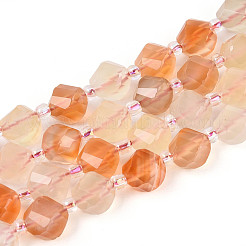 Natural Yellow Agate Beads Strands&nbsp;G-T144-24A-06