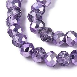 Transparent Electroplate Glass Beads Strands&nbsp;EGLA-Q131-01A-04