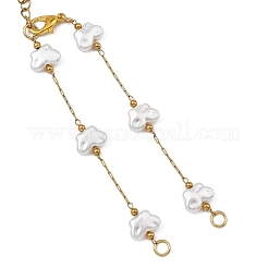 ABS Imitation Pearl Butterfly 304 Stainless Steel Bracelet Making&nbsp;AJEW-JB01650