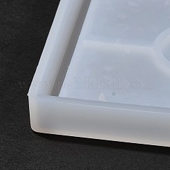 シリコーン レーザー効果カップ マット金型  レジン型  UVレジン＆エポキシレジンのクラフト作り用  正方形の模様  107x107x15.5mm  内径：101x101x14mm&nbsp;DIY-C061-03B