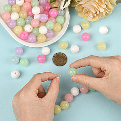 100Pcs Opaque Acrylic Beads&nbsp;OACR-PA0001-31A