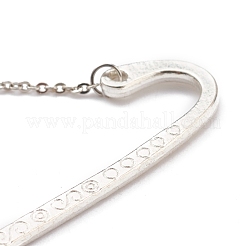Metal Bookmark Gift with Polyester Tassel Big Pendant Decorations&nbsp;AJEW-JK00167-02