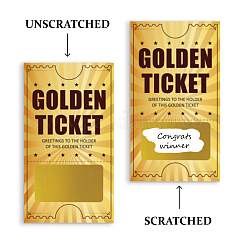 120 Sheets 4 Style Rectangle Coated Scratch Off Film Reward Cards&nbsp;DIY-JOY0001-16