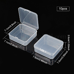 Transparent Plastic Bead Containers&nbsp;CON-WH0073-78B