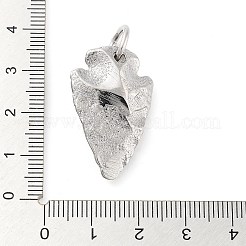 変色しない304ステンレススチールペンダント  丸カン付き  トライアングルチャーム  ステンレス鋼色  30x19x8mm  穴：7mm&nbsp;STAS-R225-33P