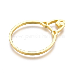 Alloy Open Back Bezel Pendants&nbsp;PALLOY-P182-01G