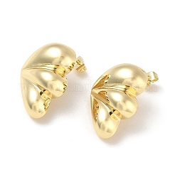 Brass Stud Earrings for Women&nbsp;KK-CBAD851-32G