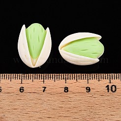 不透明樹脂デコデンカボション  ピスタチオ  淡緑色  20.5~21x15x10~11mm&nbsp;RESI-N039-125