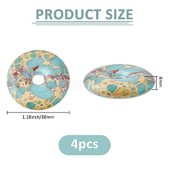 4Pcs Synthetic Shoushan Stone Pendants&nbsp;G-FH0002-66