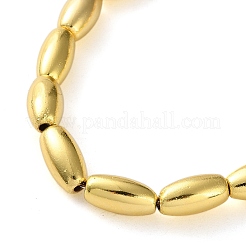 Electroplated Synthetic Magnetic Hematite Beads Strands&nbsp;G-Q1009-E02-6x12mm