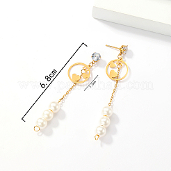 Sweet Tassel 201 Stainless Steel Stud Earrings&nbsp;SA4259-1