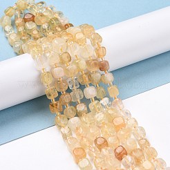 Natural Yellow Quartz Beads Strands&nbsp;G-K323-07