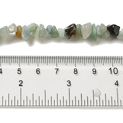 ナチュラルフラワーアマゾナイトチップビーズ連売り  5~8x5~8mm  穴：1mm  約31.5インチ&nbsp;G-M205-12-01