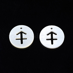 Natural Freshwater Shell Charms&nbsp;SHEL-N027-10C