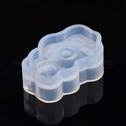 中国の干支ペンダントシリコンモールド  レジン型  UVレジン用  エポキシ樹脂ジュエリー作り  犬  30.5x21x10mm  インナーサイズ：28x17mm&nbsp;LS-DIY-I025-04K