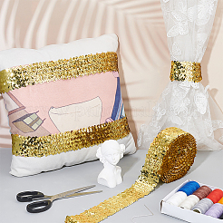 5 Yards Ployester Elastic Sequin Trimmings&nbsp;OCOR-FG0002-07A