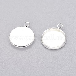 Brass Pendant Cabochon Settings&nbsp;KK-B534-D-S
