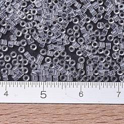 MIYUKIデリカビーズ小  シリンダー  日本製シードビーズ  15/0  （dbs0141)クリスタル  1.1x1.3mm  穴：0.7mm  約35000PCS /ボトル  10 G /ボトル&nbsp;SEED-JP0008-DBS0141