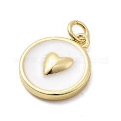 Brass Enamel Pendants&nbsp;KK-P338-35C-G