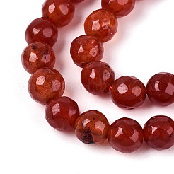 Dyed Natural White Jade Beads Strands&nbsp;X-G-T139-6mm-60-11
