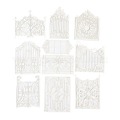 10Pcs 10 Styles Paper Self-Adhesive Stickers&nbsp;LS-STIC-P011-C03