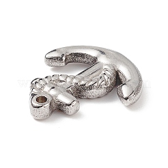 変色しにくい304ステンレススチールペンダント  アンカー  ステンレス鋼色  20x19x3mm  穴：1.5mm&nbsp;STAS-G108-06