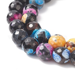 Natural Fire Crackle Agate Beads Strands&nbsp;G-E399-01G